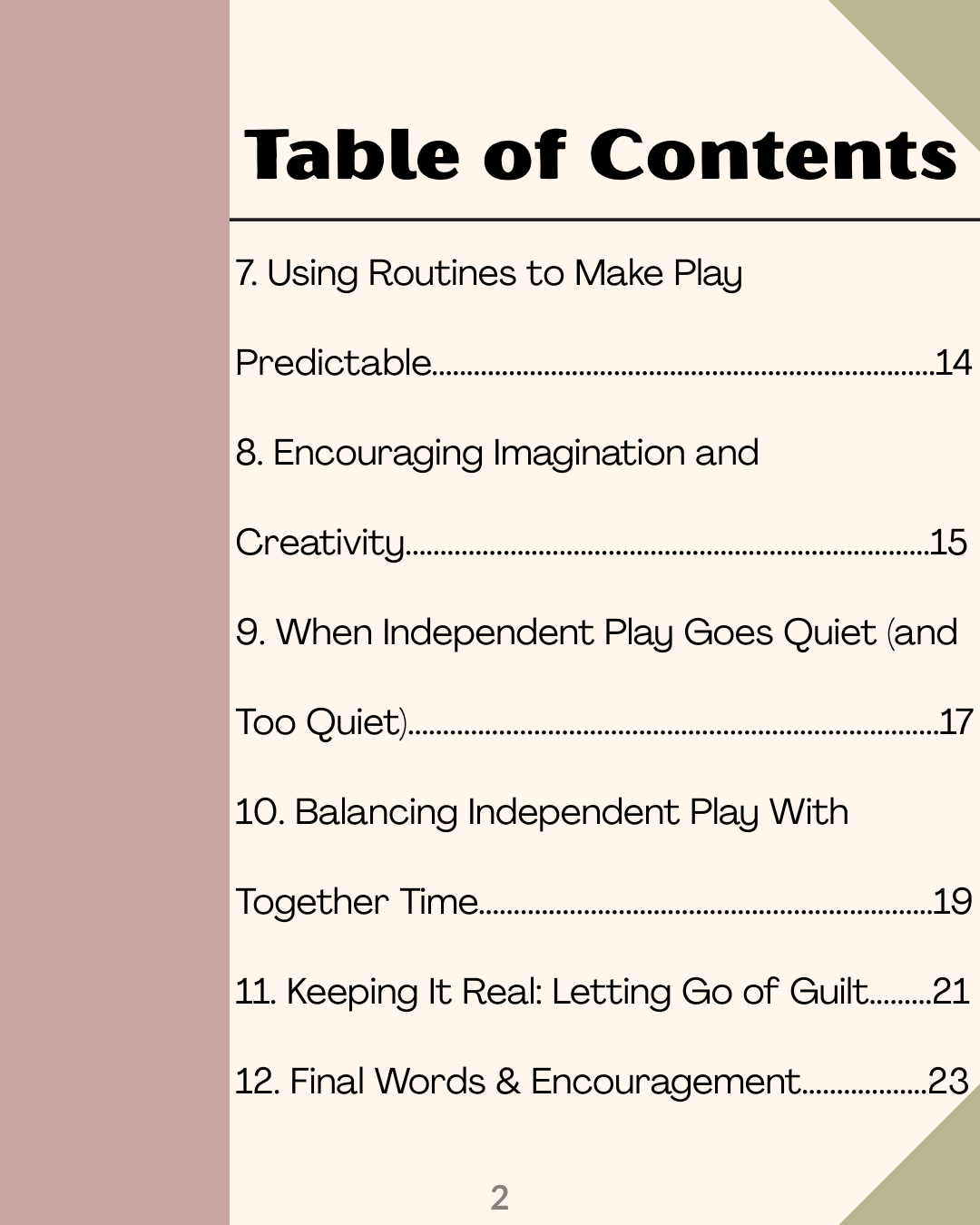 How to Encourage Independent Play